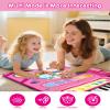 DQMOON Toys for 1 Year Old Girl Gifts, Baby Musical Mat with Piano & Drum, Adjustable Volume, 12-18 Months Toddler Toys, Christmas Birthday Easter Gifts for 1-2 Year Olds Boys Girls (Pink) view 3