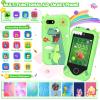 Kids Smart Phone for Girls Gifts - Toddler Birthday Gift for Age 3 4 5 6 Year Old, Kids Cell Phone Toy with 2.8 Touchscreen, Dual Cameras, Learning, Play Games, Video Player with 32 GB Card (Green) view 2