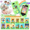 Kids Smart Phone for Girls Gifts - Toddler Birthday Gift for Age 3 4 5 6 Year Old, Kids Cell Phone Toy with 2.8 Touchscreen, Dual Cameras, Learning, Play Games, Video Player with 32 GB Card (Green) view 3