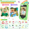 Kids Smart Phone for Girls Gifts - Toddler Birthday Gift for Age 3 4 5 6 Year Old, Kids Cell Phone Toy with 2.8 Touchscreen, Dual Cameras, Learning, Play Games, Video Player with 32 GB Card (Green) view 4