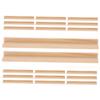 20Pcs Wooden Base Domino Racks Durable Holder for DIY Displays Mexican Train Board Games Versatile Wooden Game Accessories for Home Events view 1