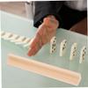 20Pcs Wooden Base Domino Racks Durable Holder for DIY Displays Mexican Train Board Games Versatile Wooden Game Accessories for Home Events view 4