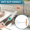 2 Pcs Bottle Brush for Bottle, Glass Cleaning Brush Set, Deep Washing Bottles Cleaning Brushes Set with Non Slip Handle, Efficient Cleaner Tool for Soda Bottles view 4