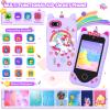 Kids Smart Phone for Girls Gifts - Toddler Birthday Gift for Age 3 4 5 6 Year Old, Kids Cell Phone Toy with 2.8 Touchscreen, Dual Cameras, Learning, Play Games, Video Player with 32 GB Card (Purple) view 2