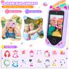 Kids Smart Phone for Girls Gifts - Toddler Birthday Gift for Age 3 4 5 6 Year Old, Kids Cell Phone Toy with 2.8 Touchscreen, Dual Cameras, Learning, Play Games, Video Player with 32 GB Card (Purple) view 4