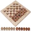 Radicaln Marble Checkers Set 15" Inches Coral and Red Handmade Checkers Board Game for Adults, Ideal Draughts Checker Pieces for Chess and Checker Games Set view 1