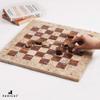Radicaln Marble Checkers Set 15" Inches Coral and Red Handmade Checkers Board Game for Adults, Ideal Draughts Checker Pieces for Chess and Checker Games Set view 3