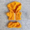 20cm Plush Doll Clothes Plushie Clothes Hoodie Coat + Pants for 7.8 inches Doll Clothing (Yellow) view 2