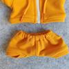 20cm Plush Doll Clothes Plushie Clothes Hoodie Coat + Pants for 7.8 inches Doll Clothing (Yellow) view 4