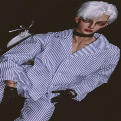 SssHam BJD Doll 1/3 1/4 Ball Jointed Doll Clothing Striped Uniform, Joints Dolls Miniatures Accessories (Clothes Only, Doll Not Included)(1/3)