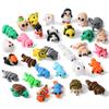 44pcs 3D Printed Animal Figurines Set Articulated Mini 3D Animals, Cute Animal Fidget Toys, 3D Printed Animals for Kids, Educational Interactive Play, Easter Basket Stuffers Christmas Home Dcor Gift view 1