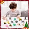 44pcs 3D Printed Animal Figurines Set Articulated Mini 3D Animals, Cute Animal Fidget Toys, 3D Printed Animals for Kids, Educational Interactive Play, Easter Basket Stuffers Christmas Home Dcor Gift view 3