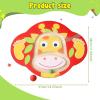 Menolana Kids Wobble Balance Board Toy Tool with Balls Multipurpose Equipment Core Training Wobble Board for Gym Workout Fitness Home, Giraffe view 3