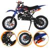 feneihe 50cc 2-Stroke Kids Dirt Bike, Dirt Bike for Kids 8-14, Gas Power Pocket Rocket Bike with 10" Wheel & Front Rear Disc Brakes, Off Road Mini Motorcycle Max Speed 40KM/H Blue view 1