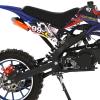 feneihe 50cc 2-Stroke Kids Dirt Bike, Dirt Bike for Kids 8-14, Gas Power Pocket Rocket Bike with 10" Wheel & Front Rear Disc Brakes, Off Road Mini Motorcycle Max Speed 40KM/H Blue view 3
