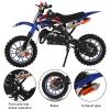 feneihe 50cc 2-Stroke Kids Dirt Bike, Dirt Bike for Kids 8-14, Gas Power Pocket Rocket Bike with 10" Wheel & Front Rear Disc Brakes, Off Road Mini Motorcycle Max Speed 40KM/H Blue view 4