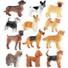 Alasum 12Pcs Realistic Puppy Figurines Adorable Resin Dog Models for Birthday Parties Educational and Home Decorations view 1