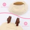 15cm-17cm Dolls Clothes with Adjustable Straps & Cute Hat for Girls, Summer Overalls Outfits Clothing Set for 17 CM Doll, Cute Fashion Ropa De for Have a Seat Doll Daily Wear-Blue view 4