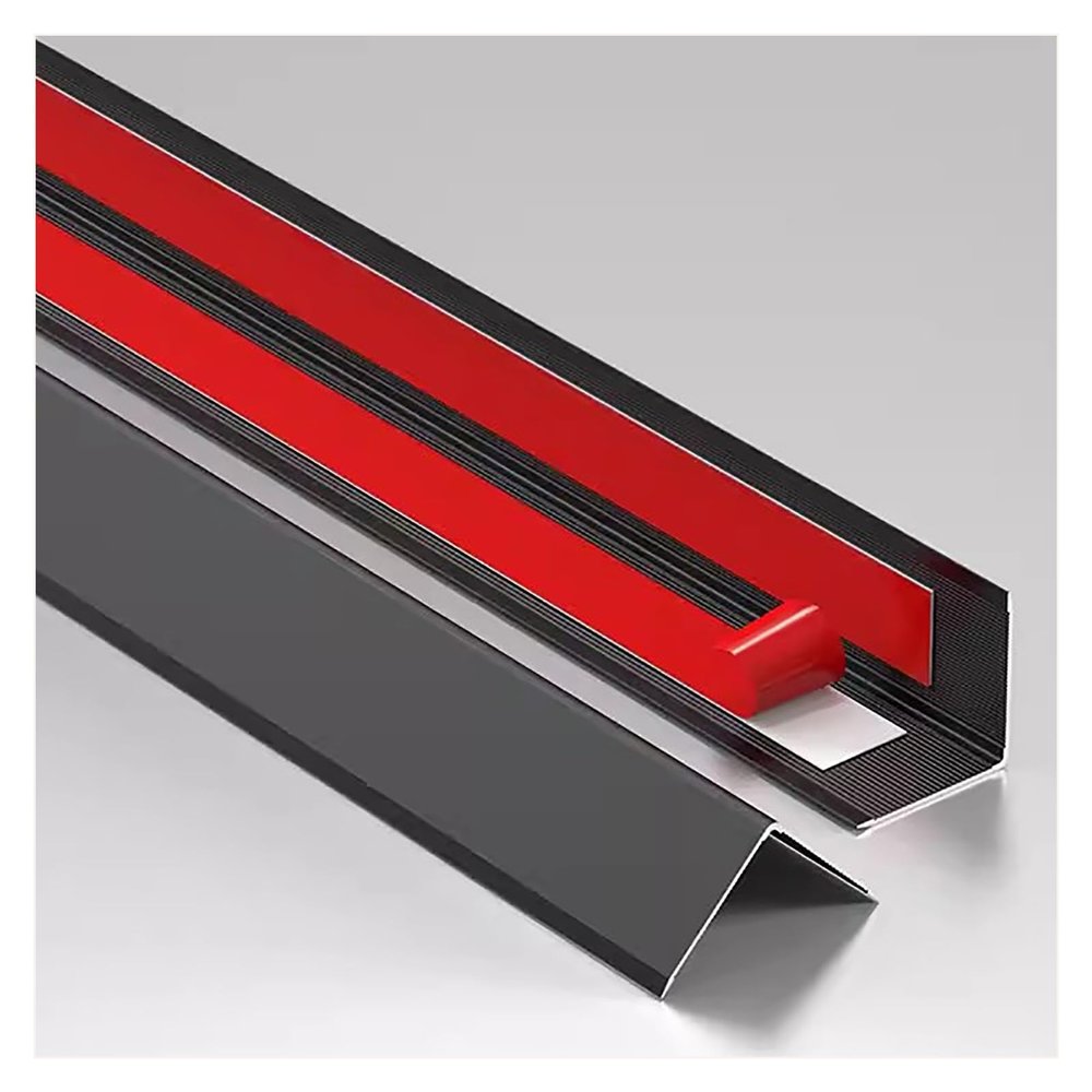 LumaGrove Wall Protector, Aluminum Alloy Corner Guard, 90 Degree Angle Trim Wall Corner Guard Edge Protector(Black,1x150cm/0.4x59in)