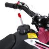 feneihe 50cc Dirt Bike, 2-Stroke Kid Dirt Bike, Dirt Bikes for Kids 8-14, Off Road Gas Power Mini Pocket Motorcycle with Front Rear Disc Brakes, Mini Dirt Scooter Bike with Max Speed 40KM/H Pink view 4