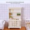 1/12 Furniture Miniature Wooden Cabinet Cupboard Bookcase w/Drawers Dollhouse view 2
