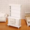 1/12 Furniture Miniature Wooden Cabinet Cupboard Bookcase w/Drawers Dollhouse view 3