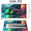 for MTG Playmat with Zone, 24 x 14 inches for TCG Mat with Storage Bag and 6 Dice, Card Game Mat with Stitched Edges, for Commander Board Game Pad Desk Pad, Turtle in The Sewer Pattern view 3