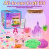 Gifmore Fairy Terrarium Kit for Kids with LED Night Light & Remote Control, Fairy Toys & Arts and Crafts Kit for Girls Ages 4-12, Creative Birthday Christmas Gifts for Children view 2