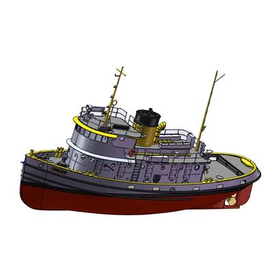 ANGELS Gate Tug 308 mm Scale 1:85 RC Model Kit Tug Working Boat