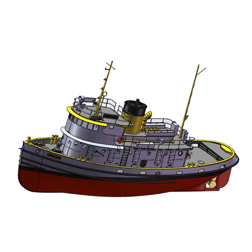 ANGELS Gate Tug 308 mm Scale 1:85 RC Model Kit Tug Working Boat