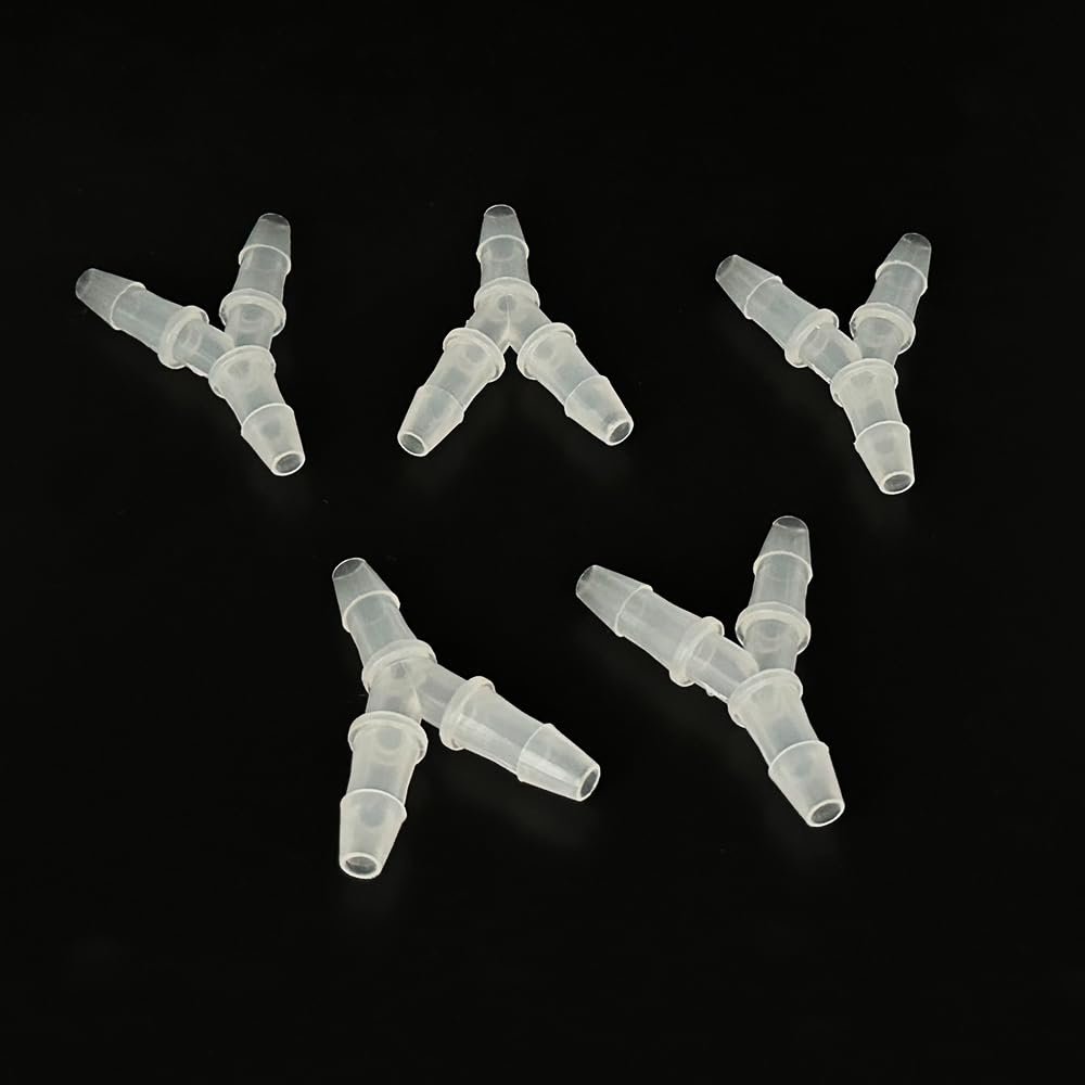 Gracilaria 5PCS RC Boat Water Cooling Nozzle 3 Way Water Cooling Nipple Faucet for RC Boat DIY Model Ship Water-Cooled Parts (5.6mm Small Outside Diameter)