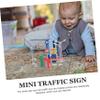 WHAMVOX 1Set Traffic Signs Playset for Realistic Road Signs Material Educational Traffic for Creative Play and Safety Awareness view 3