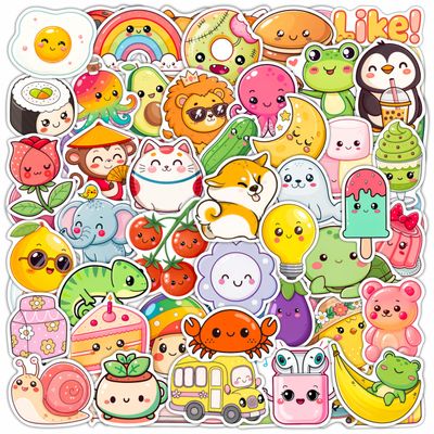 100PCS Cute Stickers for Water Bottle, Laptop  Kawaii Stickers - Cute Decals, Party Favors - Gifts for Men & Women