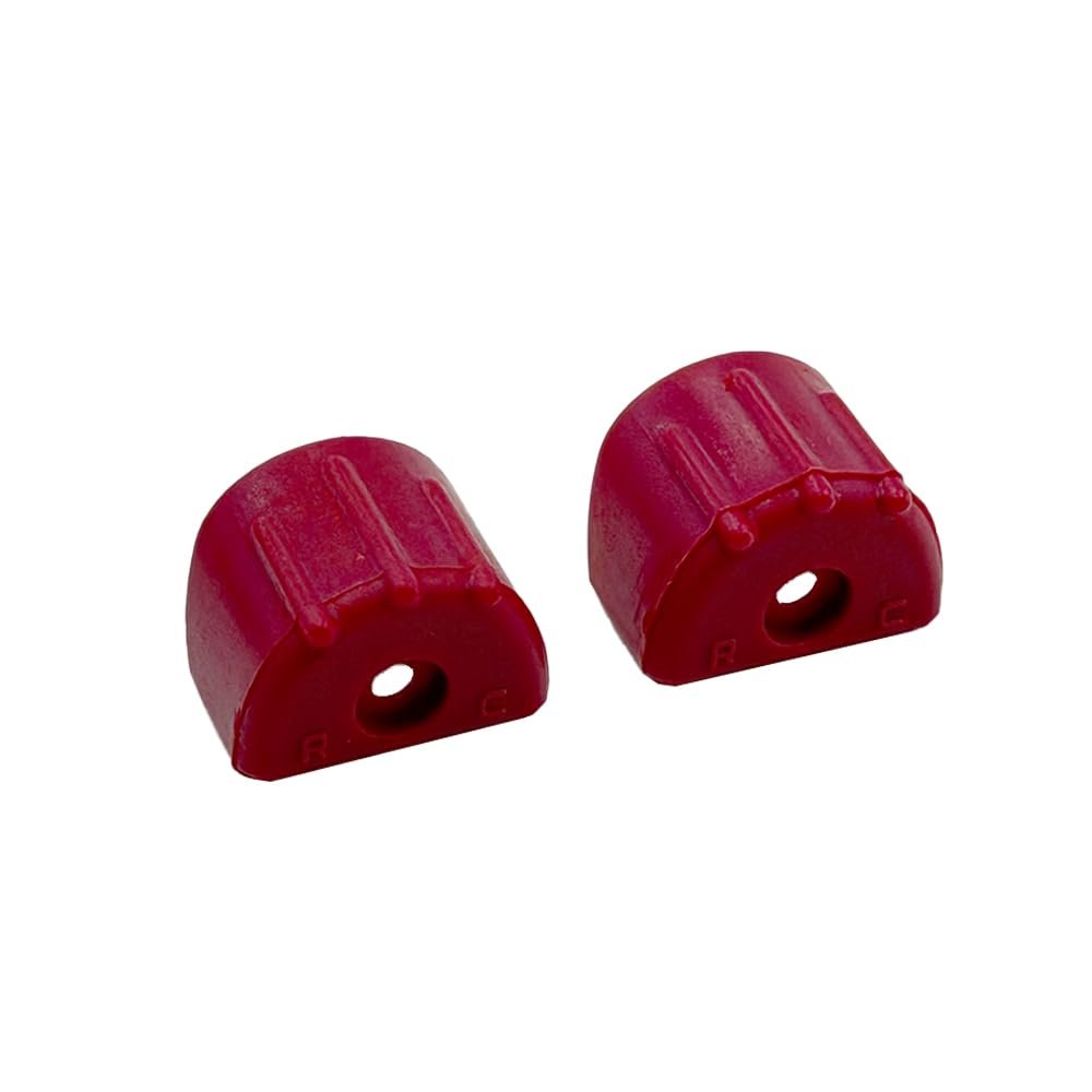 2PCS RC Car Shock Absorber Protection Cover Shock Absorption Cap for RC Car Truck Protection Parts (Red)