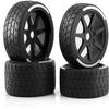 4pcs Remote Control Tires 53/108 43/102mm 17mm Wheel Hex Replacement for ARMA 1/7 felony model GT Remote Control Car Upgrade Parts (Black) view 1