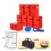GMSDHCY Team Building Teamwork Building Tower GameIndoor/Outdoor Group Collaboration Fun GamesField Day Games for Adults and Family(Red,8PCS) view 2