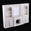 1:12 dollhouse miniatures Boutique European fireplace cabinet display cabinet view 1