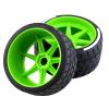 4pcs Remote Control Tires 53/108 43/102mm 17mm Wheel Hex Replacement for ARMA 1/7 felony model GT Remote Control Car Upgrade Parts (Green) view 2