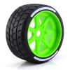 4pcs Remote Control Tires 53/108 43/102mm 17mm Wheel Hex Replacement for ARMA 1/7 felony model GT Remote Control Car Upgrade Parts (Green) view 3