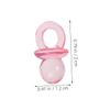 200pcs Mini Pacifiers: Baby Shower Party Acrylic Table Scatter Decorations Gender Reveal Supplies Cute Pacifiers Baby Shower Favors for Boys Girls view 2