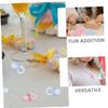 200pcs Mini Pacifiers: Baby Shower Party Acrylic Table Scatter Decorations Gender Reveal Supplies Cute Pacifiers Baby Shower Favors for Boys Girls view 3