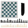 Chess Set, Portable Chess Game International Standard Game Set International Foldable Board Kit for Adults Indoor Outdoor view 1
