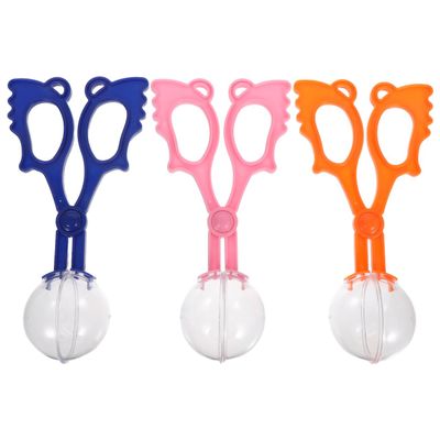 BESPORTBLE Kids Insects Catch Clamp Set 3pcs Outdoor Bug Catching Tongs for Children Comfortable to Hold Scissors for Insect Exploration and Learning Random Color