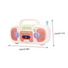 PERSELOSO 1PC Early Education Story Machine with Light and Recorder for Jokes Songs Stories Development White view 2