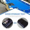BESPORTBLE Poker Chip Tray Lid Plastic Poker Chip Holder for Table Storage Organizer for Games and Parties view 4