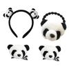 TOVINANNA 4Pcs Cute Panda Hair Accessories Includes Headband Hair Clips and Hair Rope for Parties Cosplay Birthdays and Festivals Durable and Lightweight Design view 1