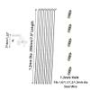 10PCS RC Airplane Nylon Control Horn with Clevis and Adjustable Pushrod Connector Linkage Stopper Z Style Steel Pushrod for RC Airplane Helicopter Boat DIY Model Aircraft Part (1.2x200mm Pushrod) view 4
