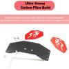 HOPLEX RC Rear Wing Carbon Fiber RC Tail Wing for Losi 1/24 Micro-B 2WD Buggy RC Car Upgrade Parts (Red) view 3