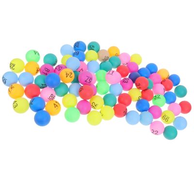 YARNOW 100pcs Raffle Balls Numbered Drawing Balls for Bingo Games Family Activities and Carnival Fun Plastic Lottery for Adults