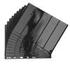 ABOOFAN 10pcs Stamp Album Pages Pet Material for Collection Card Savers Trading Graded Storage Scanned Stamp Holder view 1